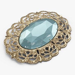 Antique Gilded Brooch