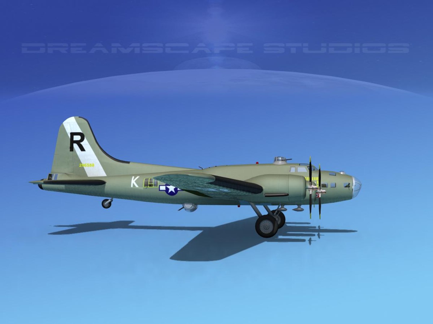 3d B-17 Boeing Flying Fortress