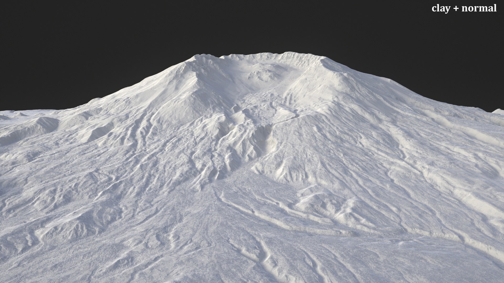 Snowy stratovolcano 3D model https://p.turbosquid.com/ts-thumb/4l/cvsz9b/oO/x__viewport_006/jpg/1735564332/1920x1080/fit_q87/e85e7d0395e19967cbfdbac437403d396bb4dcf3/x__viewport_006.jpg