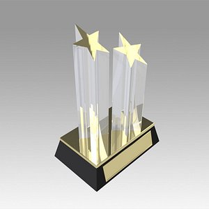Award figurine Two Star gold