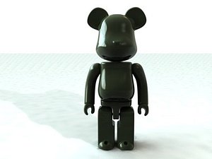 bearbrick medicom toy 3d model