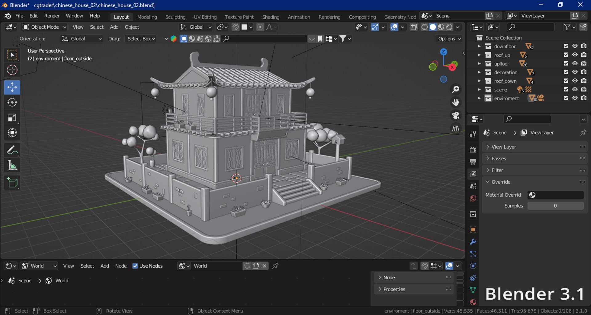 3d Stylized Chinese House 02 Model Turbosquid 2271342 3d Stylized Chinese House 02 Model Turbosquid 2271342
