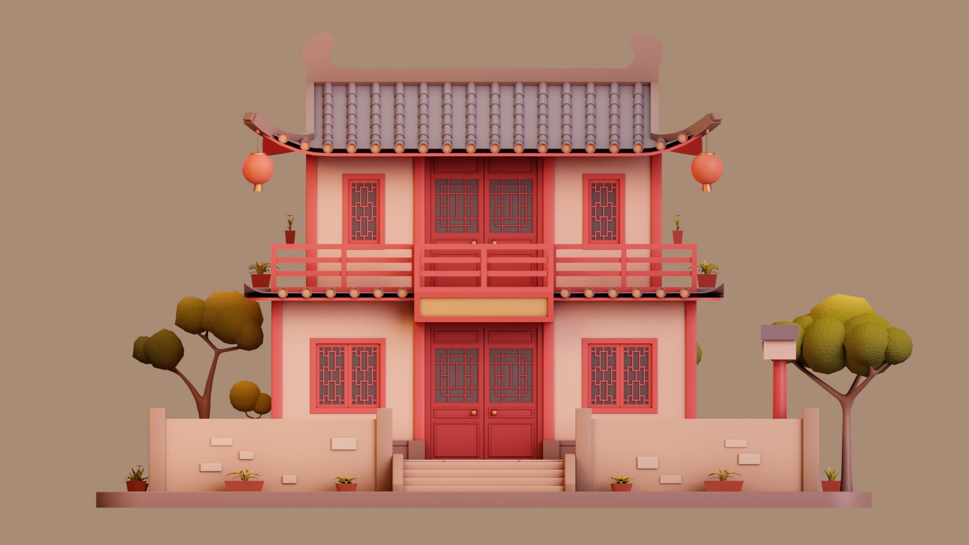 3d Stylized Chinese House 02 Model Turbosquid 2271342 3d Stylized Chinese House 02 Model Turbosquid 2271342