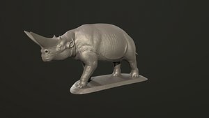 3D arsinoitherium