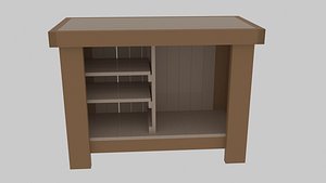 wooden bar counter