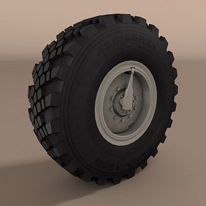 3d kamaz wheel truck model