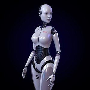 3D evo-rd403操纵的女机器人