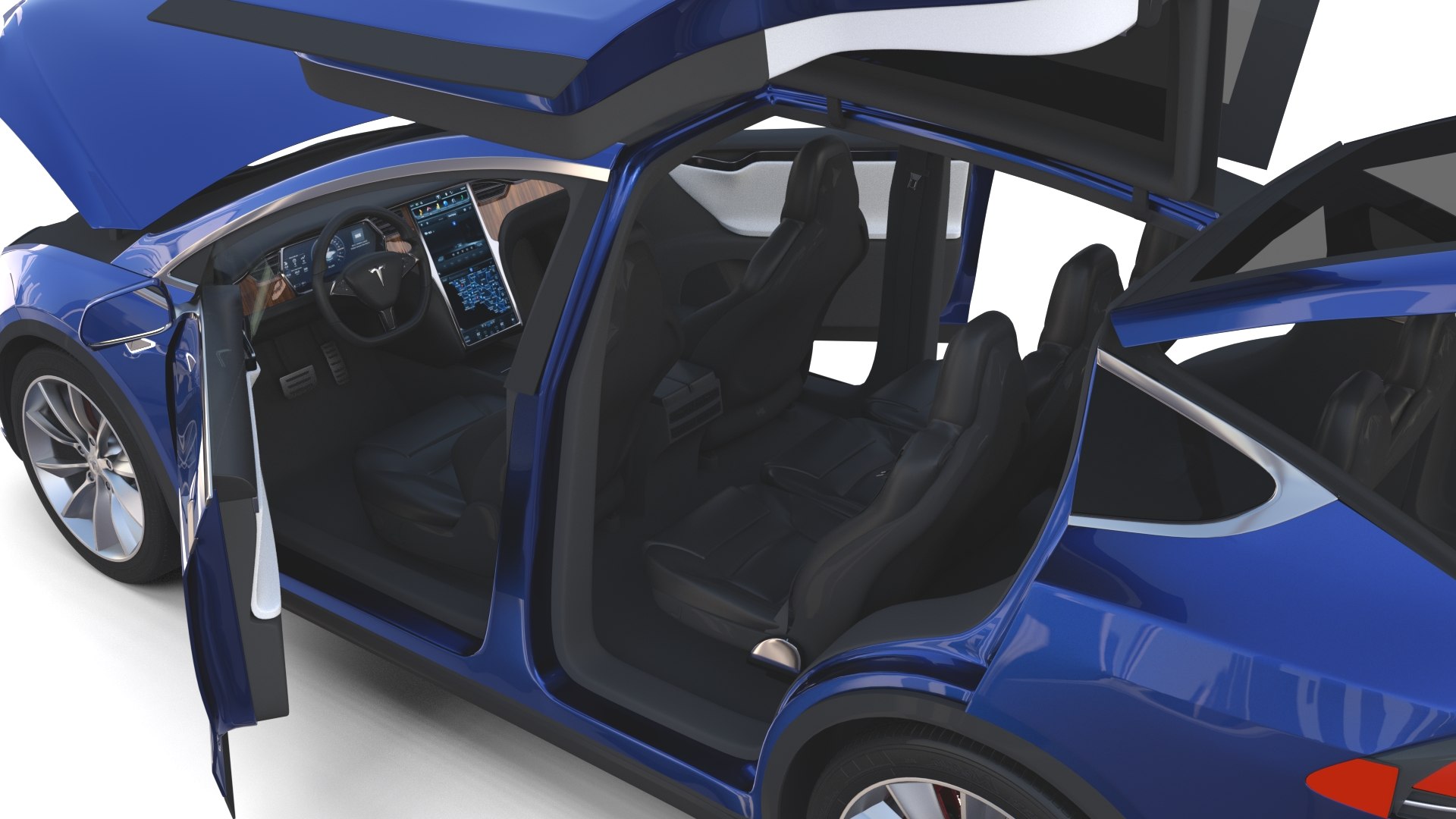 3D Tesla X Interior Modeled Model - TurboSquid 1209122