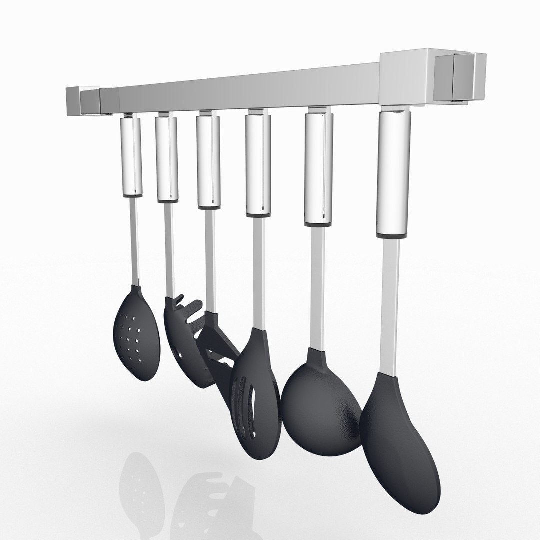 3d Model Kitchen Tools Set