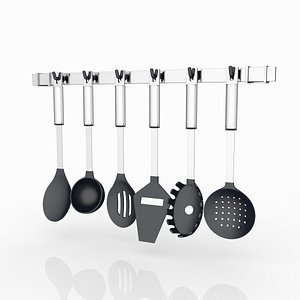 3d model kitchen tools set