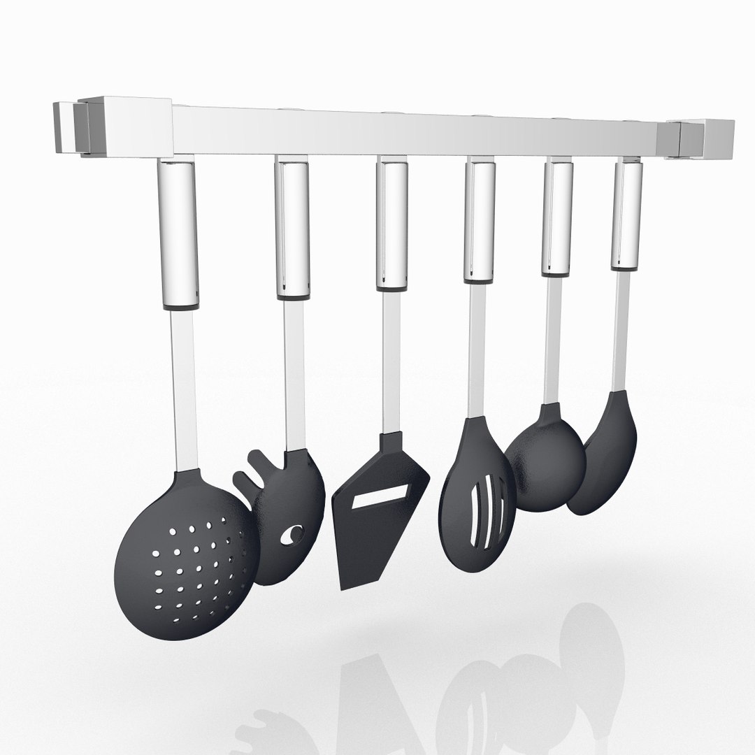 3d Model Kitchen Tools Set