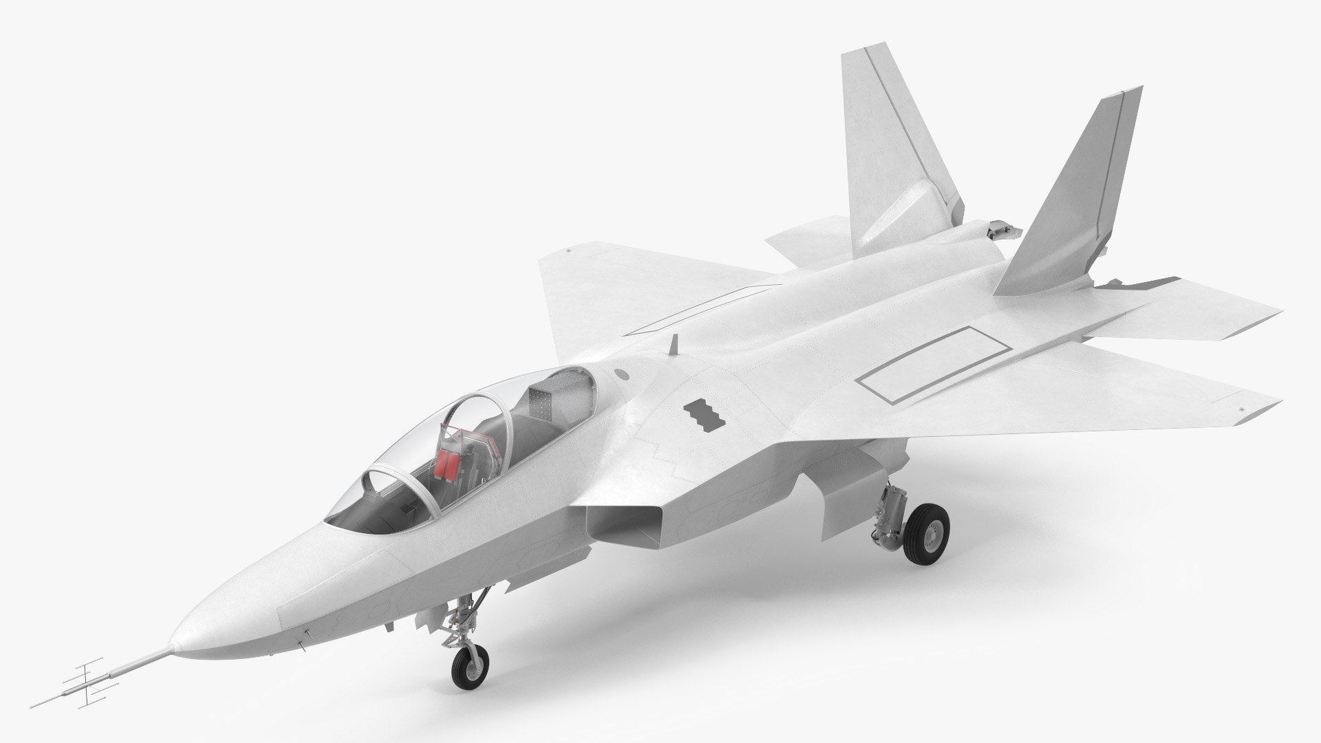 Mitsubishi X2 Shinshin Aircraft Rigged 3D model preview