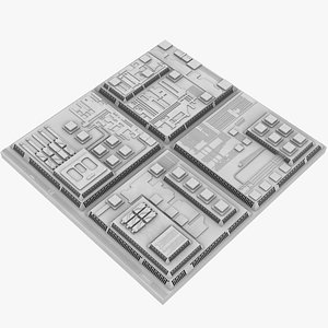 Death Star 2 Tile 01 model