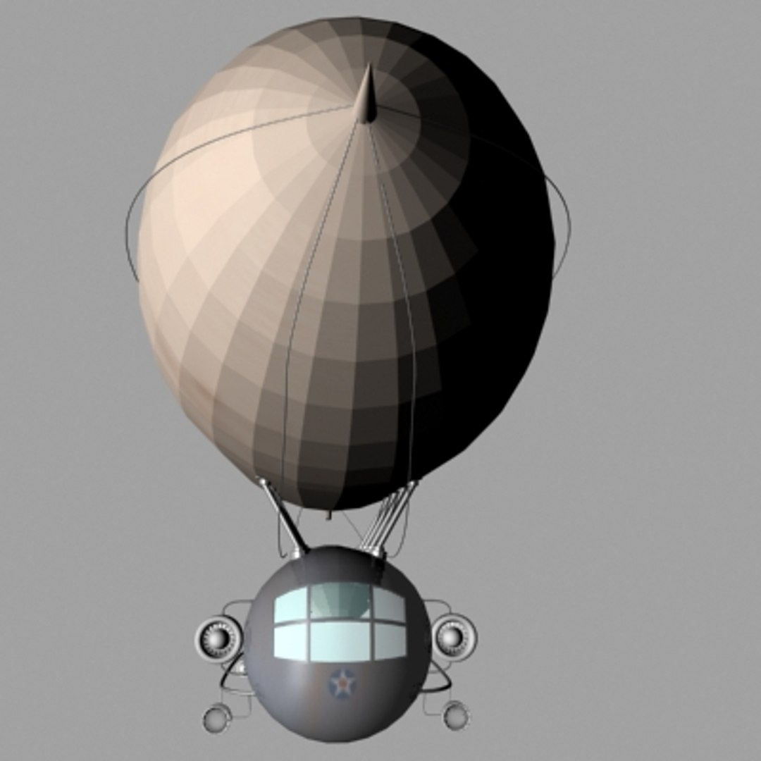 3d Dirigible Zeppelin Blimp