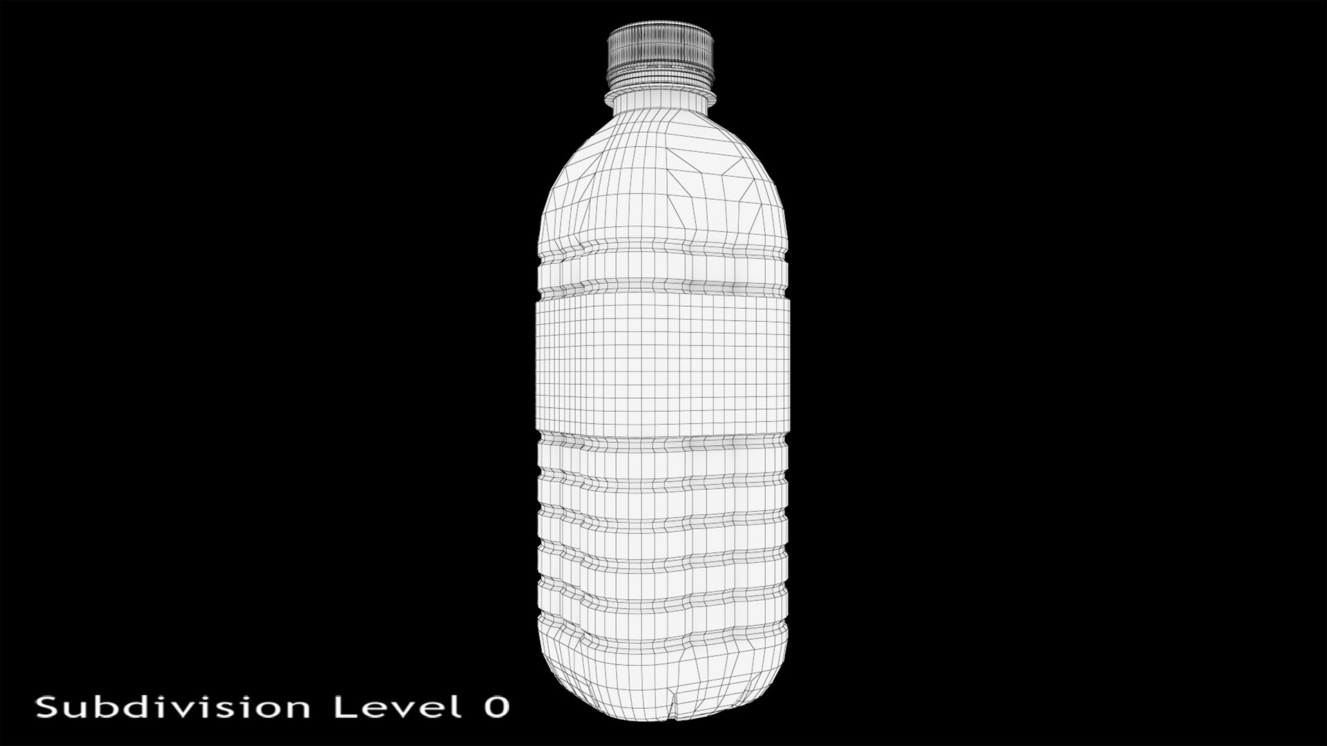 3d Plastic Bottle Water Model