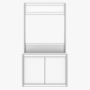 Octanorm Reception Counter 3D