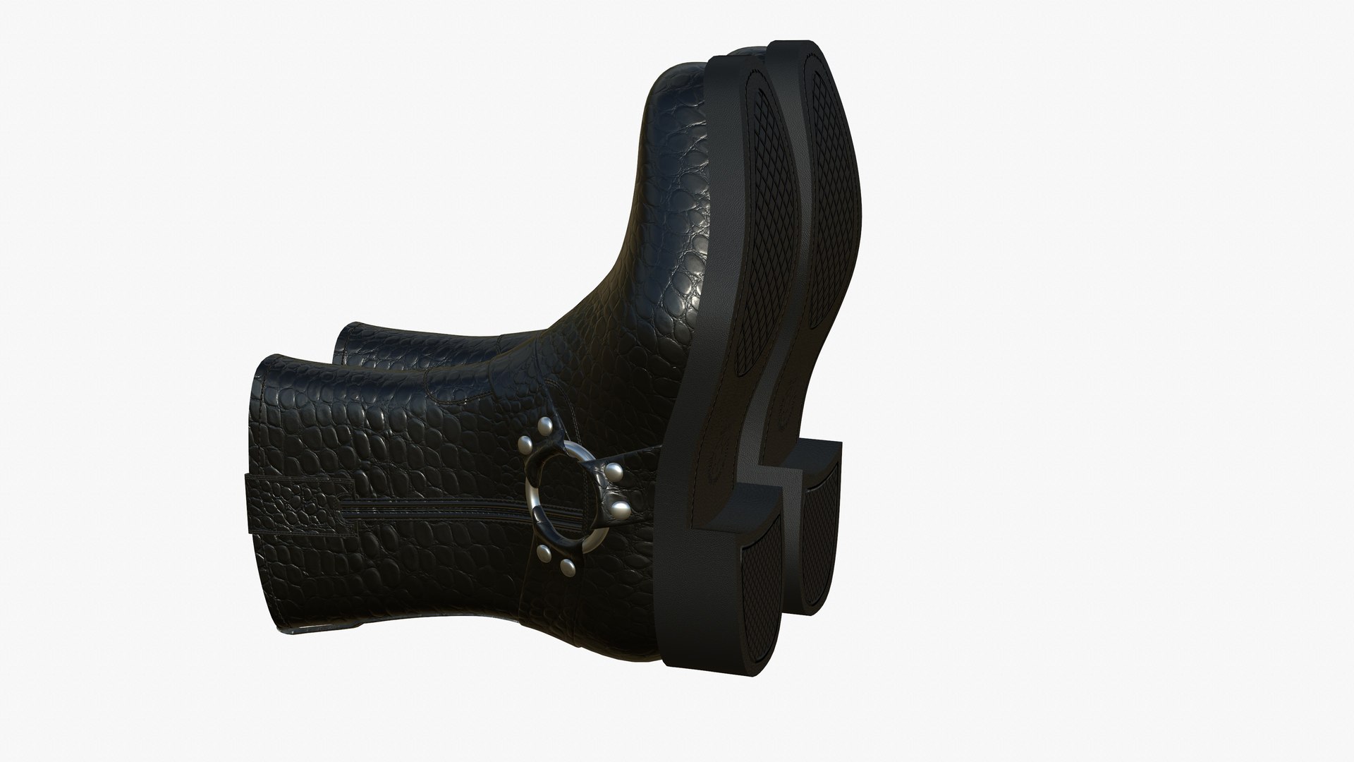 3D Shoe Store Display Stand model https://p.turbosquid.com/ts-thumb/4m/CwSDU2/X1/leatherbootscrocodileblack40render27/jpg/1664092613/1920x1080/fit_q87/12bb321cece1b57a124525a3a78538054032f832/leatherbootscrocodileblack40render27.jpg