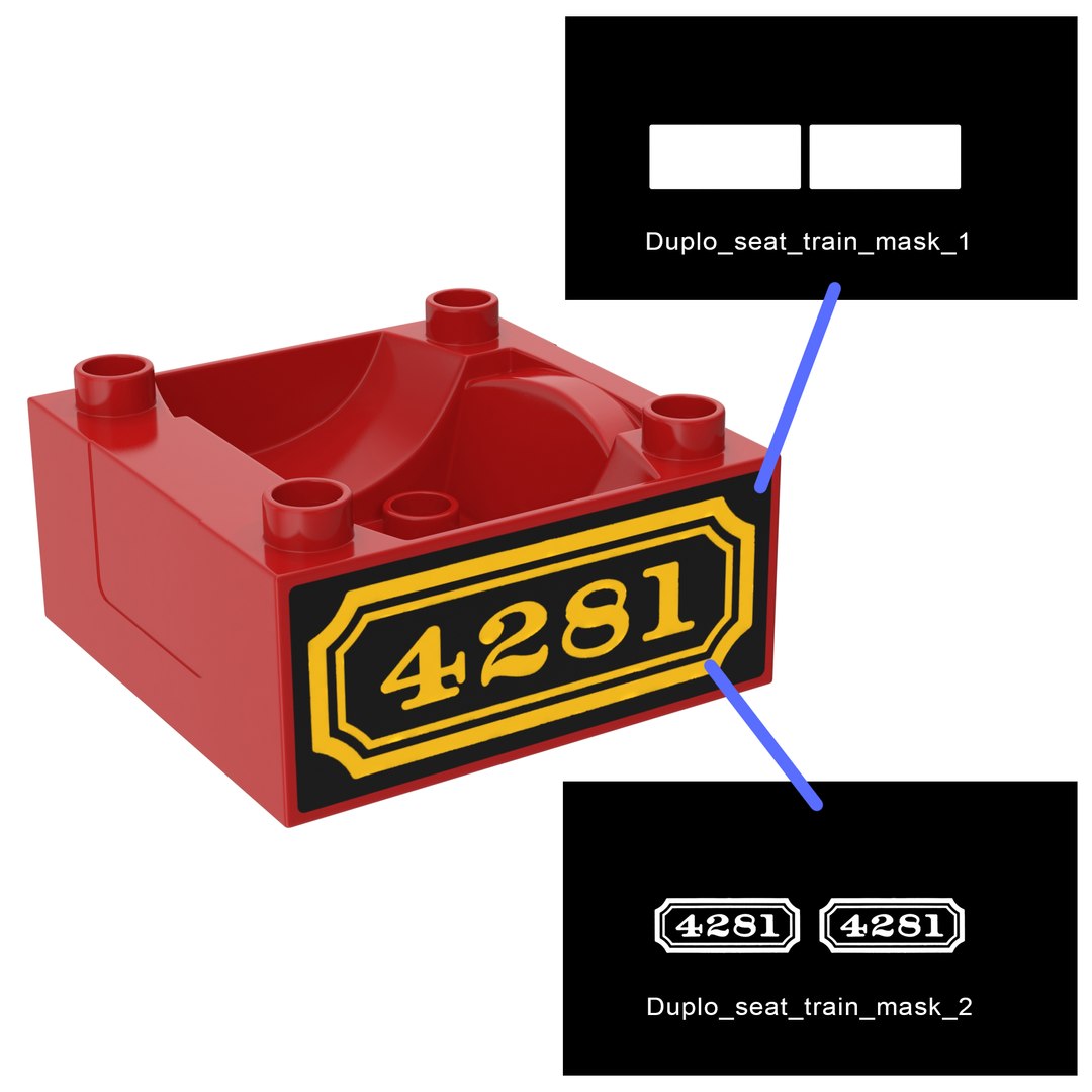 modèle 3D de Ensemble de train Lego Duplo - TurboSquid 1719845
