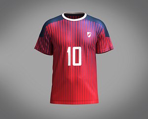 3D Soccer Jersey Player-10