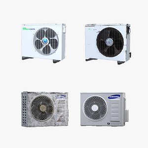 Realistic AC Units 3D Bundle