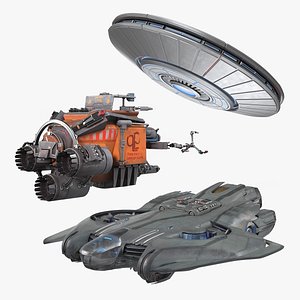 Sci Fi Spacecraft Collection 3D model