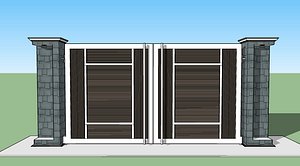 modern gate designed 3D