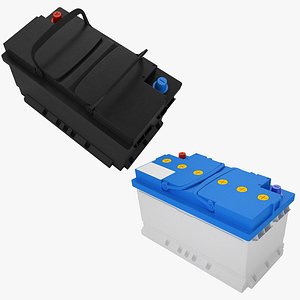 car battery 01 3D