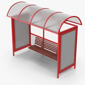 Bus Stop Station 3D model