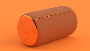 3D Portable Bluetooth Speaker Orange model