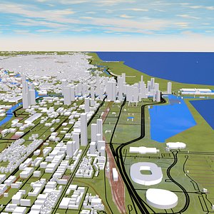 chicago usa buildings 3D