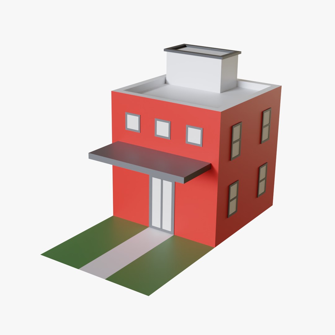 3D Isometric House - TurboSquid 2079308