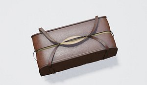 3D leather bag model