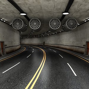 3D road tunnel