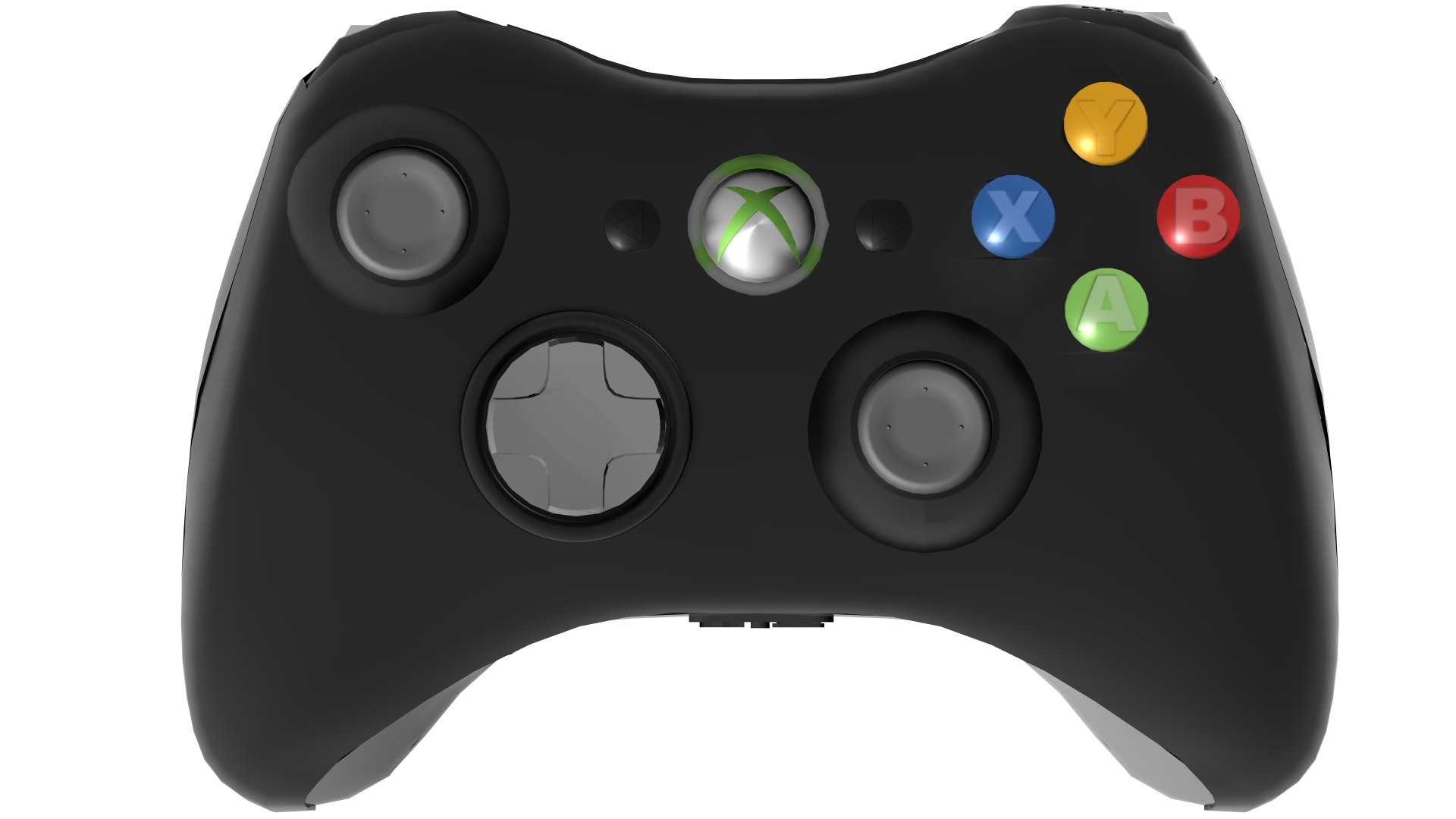 3d Xbox 360 Controller Model