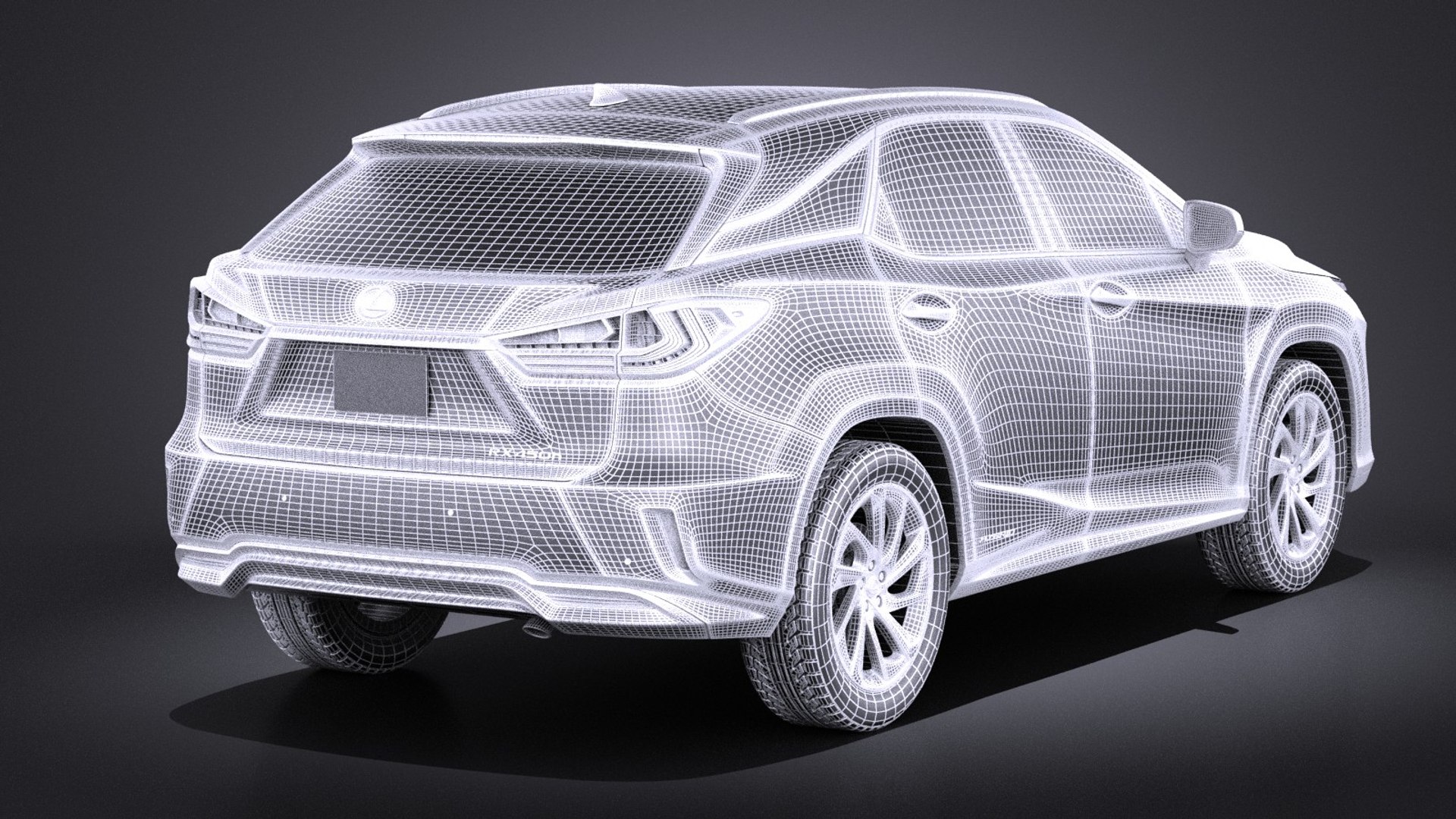 3d Lexus Rx 450 Model