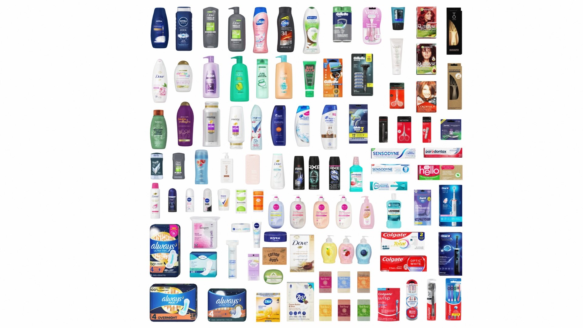 Personel Care Products 100 in 1 3D https://p.turbosquid.com/ts-thumb/4n/1B90sO/y3/personelcare1/jpg/1748560002/1920x1080/fit_q87/01cc560942dfdab4265de6bd07b187ea901cfdb6/personelcare1.jpg