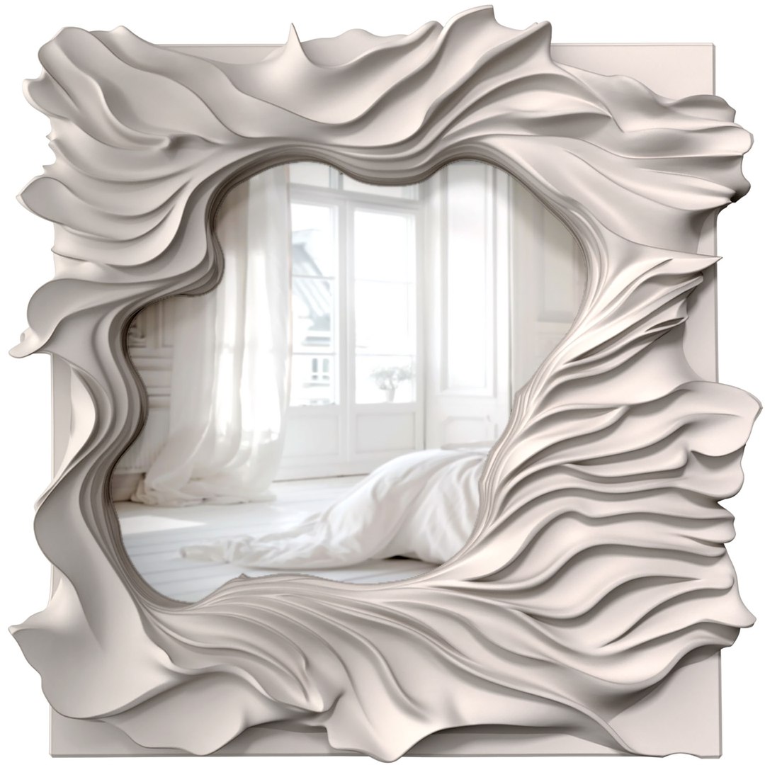 3D Modern Futuristic Square Wall Mirror Sculptural Organic Frame 3D model https://p.turbosquid.com/ts-thumb/4n/1Rt2sf/sw/3ddd2/jpg/1781806244/1920x1080/fit_q87/ff49927b9eb929ebabd5d8671172c4bbf8bf9de3/3ddd2.jpg