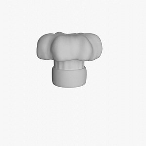 Cartoon chef hat 3D model