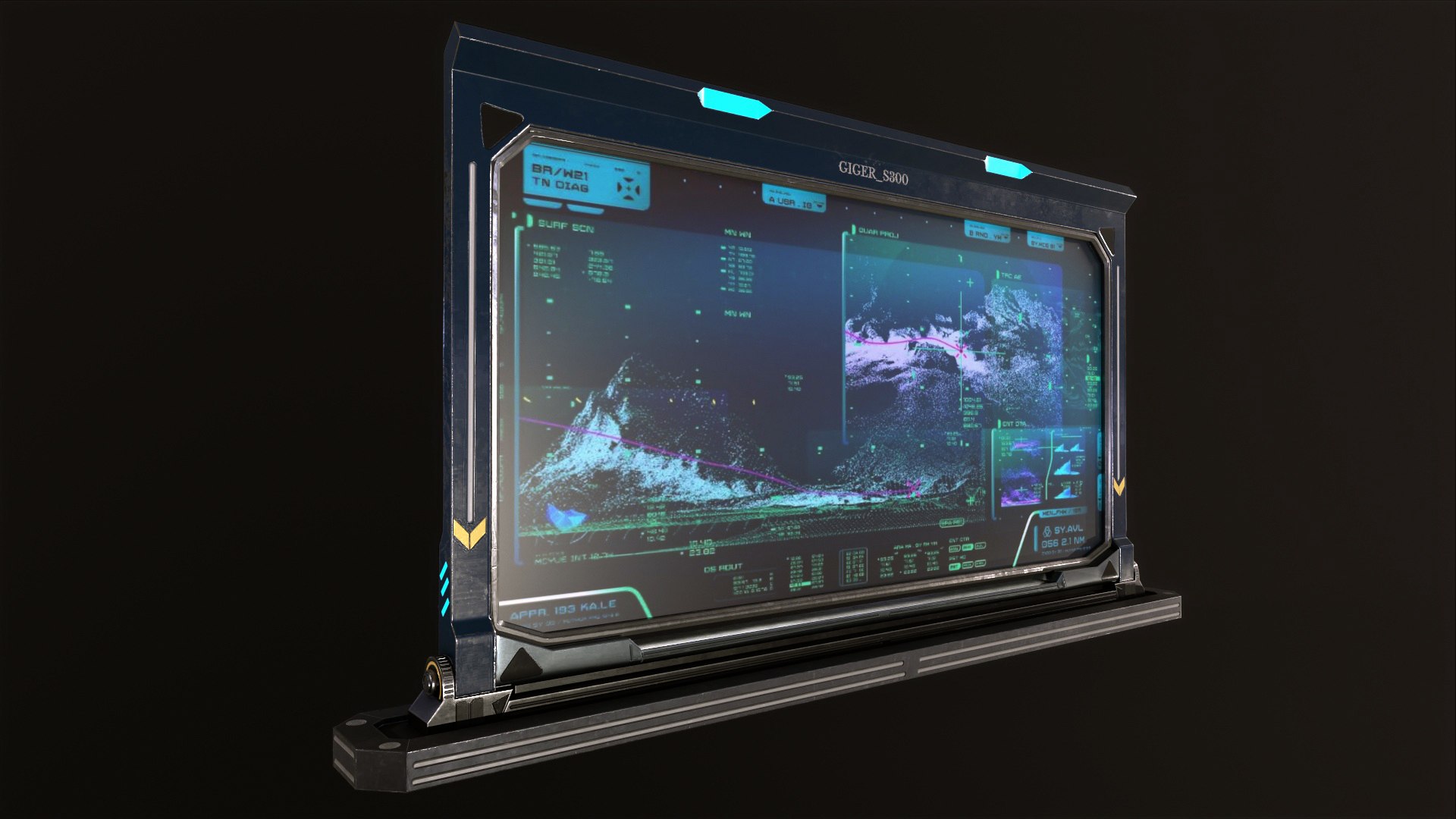 Control Panel Screen Vol 01 3D Model - TurboSquid 1868814