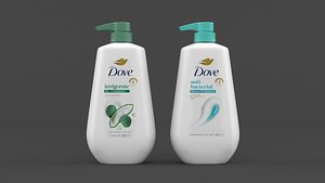 Dove Body Wash 3D