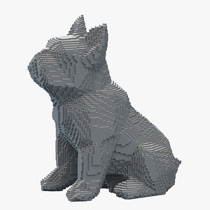 Voxel Dog 3D model
