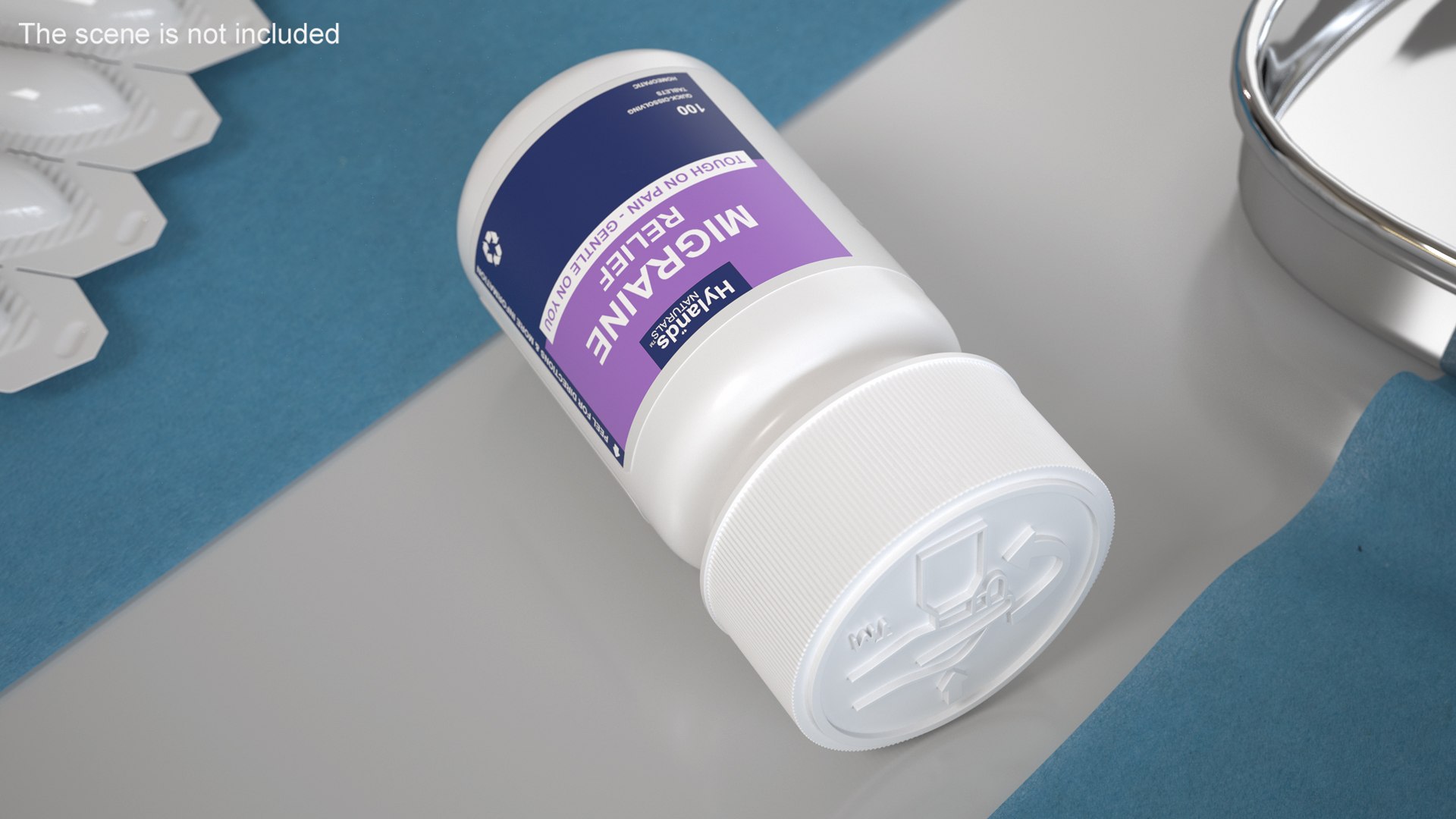 3D Migraine Relief Bottle Hylands Naturals TurboSquid 2194913