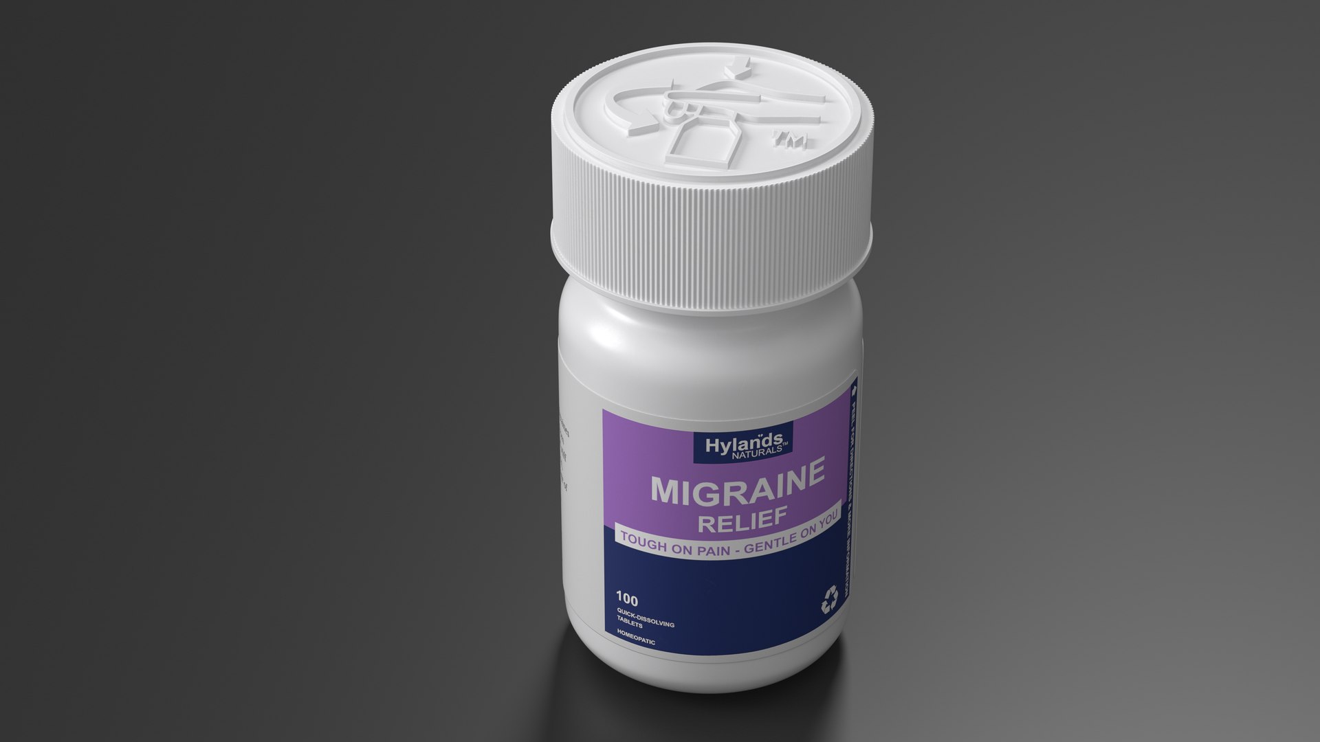 3D Migraine Relief Bottle Hylands Naturals TurboSquid 2194913