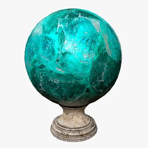 Fortune teller crystal Apatite ball 3D model