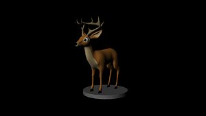 3d deer