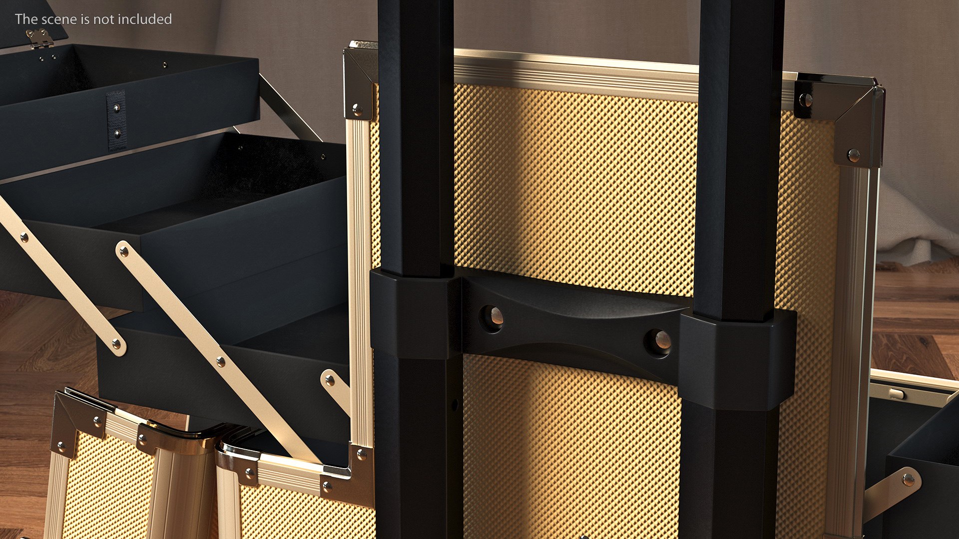 3D Unfolded Makeup Trolley Case Gold https://p.turbosquid.com/ts-thumb/4n/EIuDoY/9C/unfoldedmakeuptrolleycasegoldc4dmodel006/jpg/1636104180/1920x1080/fit_q87/9817aea45ea3c9ecfe43efd9b7e05d05d7a469c1/unfoldedmakeuptrolleycasegoldc4dmodel006.jpg