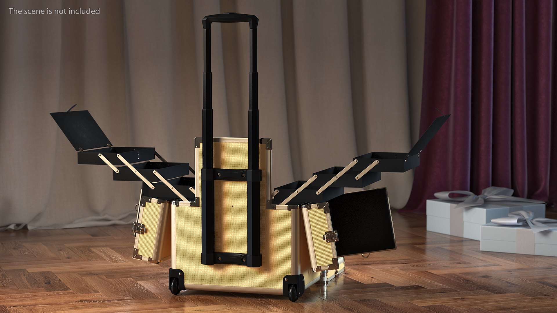 3D Unfolded Makeup Trolley Case Gold https://p.turbosquid.com/ts-thumb/4n/EIuDoY/EX/unfoldedmakeuptrolleycasegoldc4dmodel003/jpg/1636104172/1920x1080/fit_q87/55713ffd770ff6679b0cea8fef74a99f58de82fe/unfoldedmakeuptrolleycasegoldc4dmodel003.jpg