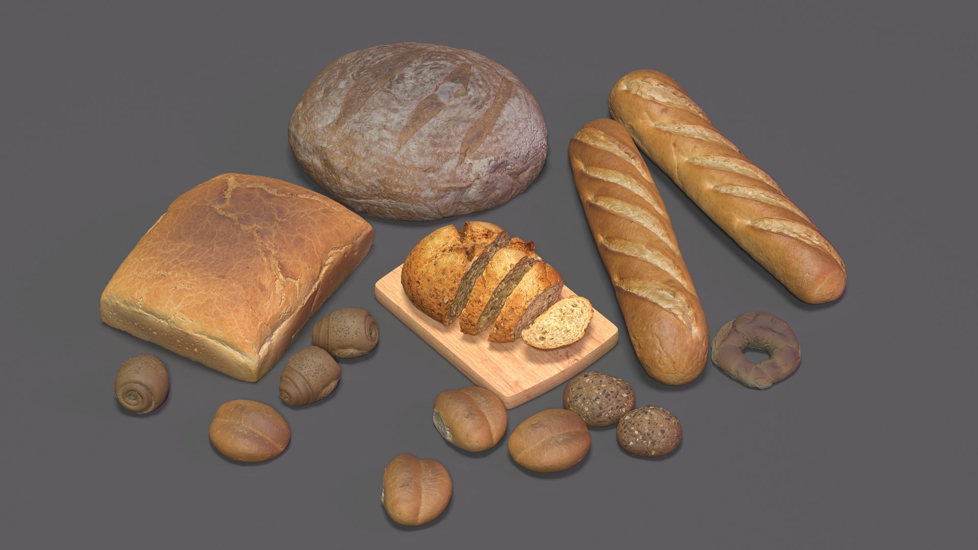 3D Model Bread - TurboSquid 2327069