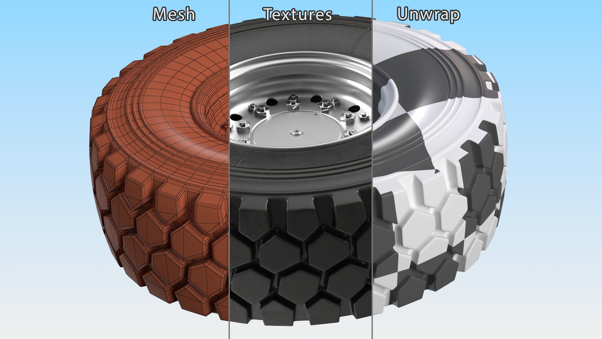 Electric Truck Wheel 3D Model - TurboSquid 2062958