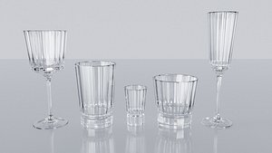 Glasswear set model